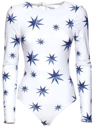 La DoubleJ Lakshmi star-print surf suit - women - Elastane/Polyamide - M - White