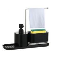 OEM Juego De Dispensador De Detergente L&iacute;quido Para Lavavajillas 2 En 1, Negro: Dispensador Para Jab&oacute;n De Manos Y Detergente L&iacute;quido Para Lavavajillas Con