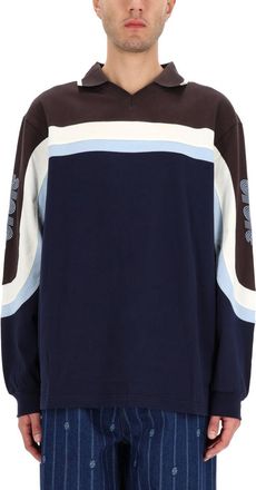 Dr&ocirc;le de Monsieur Racing Polo Shirt - Blue