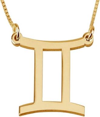 MELANIE MARiE Zodiac Pendant Necklace in Gold Plated - Gemini at Nordstrom