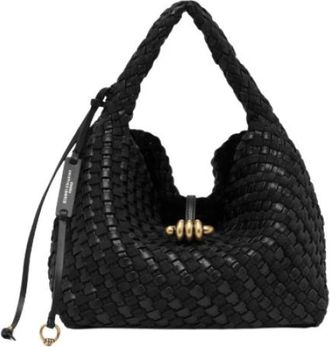 Gianni Chiarini Aurelie Geweven Schoudertas - Dames - Schoudertassen - Zwart - ONE Size - Tassen