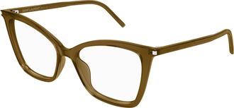 Saint Laurent Demo Cat Eye Ladies Eyeglasses SL 386 010 55
