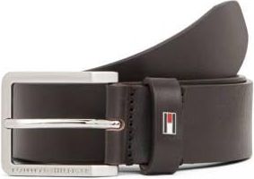 Tommy Hilfiger leren riem Olivier donkerbruin