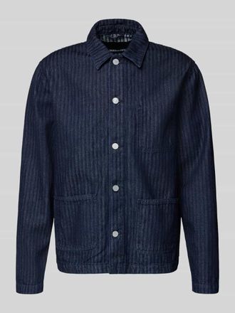 Armedangels Armedangels Oversized Jeanshemd aus Baumwoll-Lyocell-Mix in Dunkelblau, Gr&ouml;&szlig;e XXL