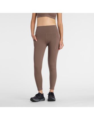 New Balance Rc - Leggings da 25 color cortado con tasche-Marrone