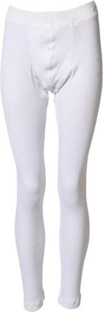 Dolce & Gabbana Leggings Broek - Dames - Leggings - Wit - 2XL - Katoen - Broeken