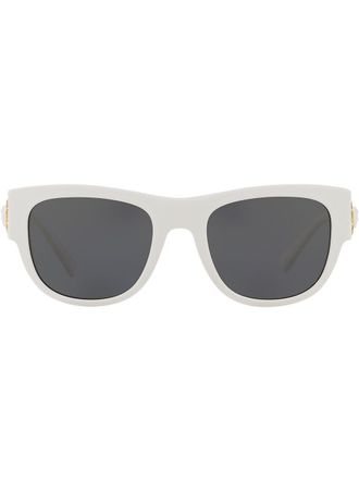 Versace Occhiali da sole squadrati - Bianco