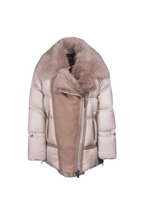 Moorer Womens Down Jacket In Brown