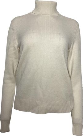 Theory Turtleneck Sweater in Ivory Cashmere
