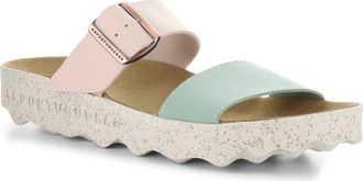 FLY London Coly Platform Slide Sandal in 023 Pink/Mint at Nordstrom, Size 10-10.5Us