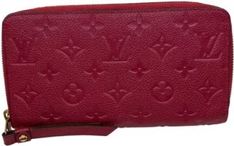 Louis Vuitton Monogram Empreinte Jaipur Pink Leather Long Wallet (Bi-Fold) (Pre-Owned)