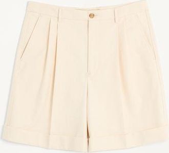 Valentino Bermuda In Canvas Di Cotone Con Risvolto Uomo SHELL 44