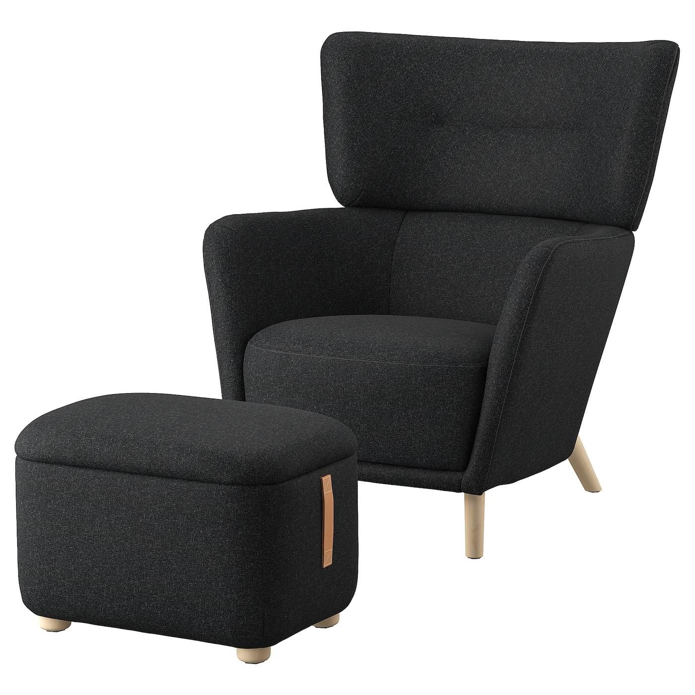 IKEA OSKARSHAMN Ohrensessel mit Hocker ab 399,00 €
