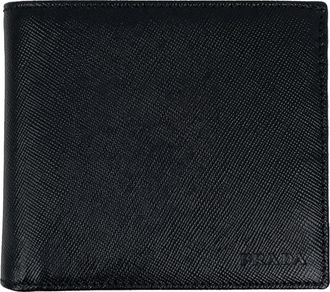 Prada Black Leather Wallet (Bi-Fold) (Pre-Owned)