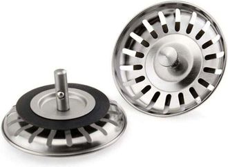 OEM Tap&oacute;n De Filtro De Acero Inoxidable Para Desag&uuml;e De Fregadero De Cocina, Tapa De Desag&uuml;e De 78 Mm, Tap&oacute;n De Filtro Mejorado Para Residuos De Cocina, 1