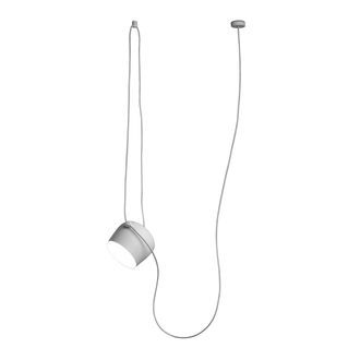 FLOS AIM Small LED-Pendelleuchte mit Baldachin, weiss