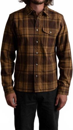 Iron And Resin Mens Slab Shirt In Brown