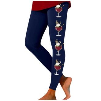 Generic Womens Christmas Novelty Print Legging Xmas Print Fitness Running Yoga for Ladies Leggings for Women UK Christmas Leggings Slim Fit Pants Womens Chris