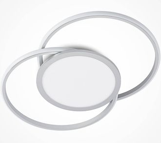 Lucande L&aacute;mpara De Techo Led senne En Gris Metal - Lucande