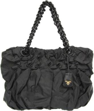 Prada Pre-owned Leather prada-bags - Dames - Vintage Shopper - Zwart - ONE Size - Leer - Vintage