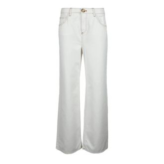L'autre Chose Katoenen Jeans - Dames - Loose Fit Jeans - Wit - M - Katoen - Jeans