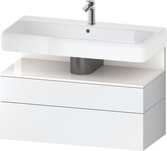 Duravit Duravit - Qatego Mueble Bajo Lavabo, 1 Extra&iacute;ble Y 1 Caj&oacute;n
