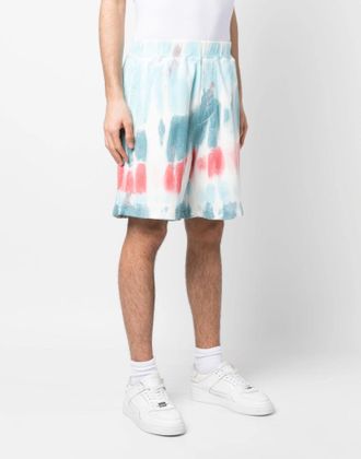 Dsquared2 Mens Tie Dye Distressed Relax Fit Shorts Multiple Colors Clothing > Pants