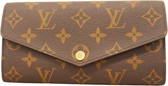 Louis Vuitton Brown Fuchsia Long Wallet (Bi-Fold) (Pre-Owned)