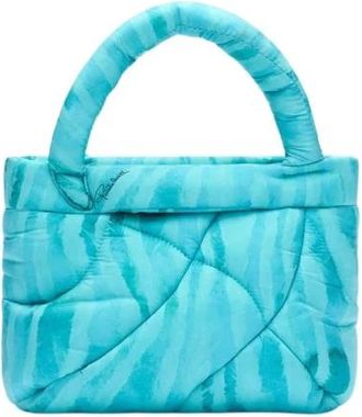 Roberto Cavalli Firenze Small Bag - Dames - Handtassen - Blauw - ONE Size - Polyester - Tassen