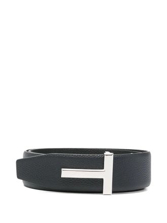Tom Ford T-bar belt - men - Bos Taurus/Bos Taurus - 105 - Blue