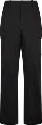 C.P. Company Cotton Gabardine Loose Cargo Pants - Heren - Straight fit broeken - Zwart - XL - Katoen - Broeken