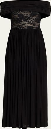 Zimmermann Rebellion Lace Off-Shoulder Dress