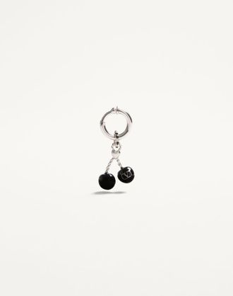 Valentino Garavani Valentino Garavani Chez Valentino Single Earring In Metal And Enamel Man PALLADIUM UNI