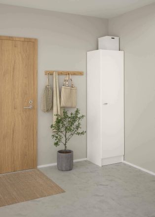 Dmora Armario Columna Dmora Para Cocina, Color Blanco, Medidas 49 X 200 X 47 Cm, Con Embalaje Reforzado