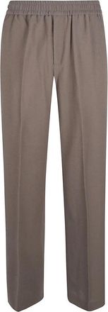 Golden Goose Journey Wide Jogging Pant - Heren - Wijde Broeken - Grijs - M - Katoen - Broeken