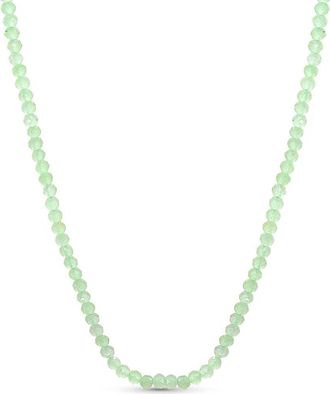 Jewelmak 14K Green Calcite Necklace