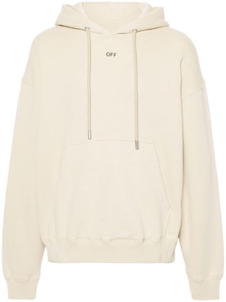 Off-white Off Stamp Skate cotton hoodie - Neutrals