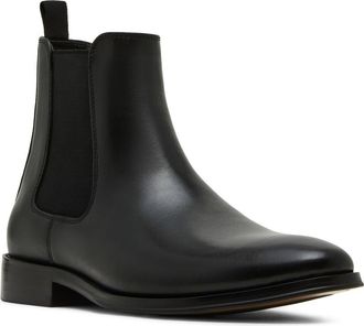 Steve Madden Avenue Chelsea Boot in Black Leather at Nordstrom, Size 11.5