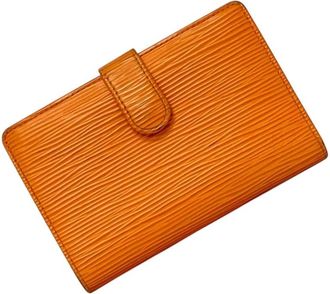 Louis Vuitton Epi Mandarin Orange Epi Leather Wallet (Bi-Fold) (Pre-Owned)
