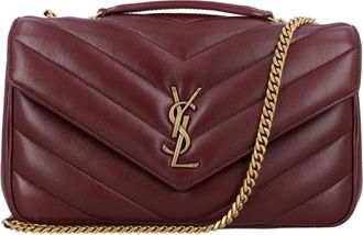 Saint Laurent Cherry Loulou Medium Shoulder Bag