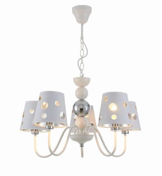 OEM Lampadario Candellux Batley 5xe14 Bianco/argento &Oslash;58cm