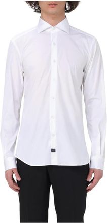 Fay Wit Overhemd voor Mannen - Heren - Casual Overhemden - Wit - 2XL - Overhemden
