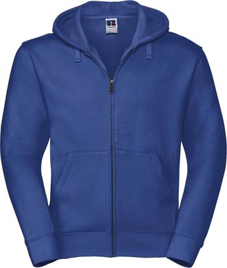 Russell Athletic Russell Heren Authentieke Sweatshirt met volledige ritssluiting / Hoodie (Helder Koninklijk)