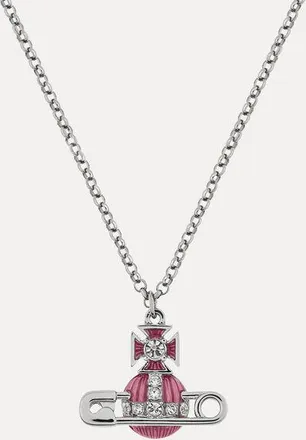 Vivienne Westwood Kitty Pendant Necklace Platinum-white-crystal-light-rose-enamel Platinum-white-crystal-light-rose-enamel Women