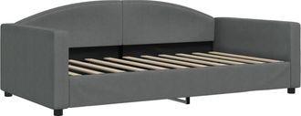 vidaXL Sof&aacute; Cama De Tela Gris Oscuro 100x190 Cm Vidaxl