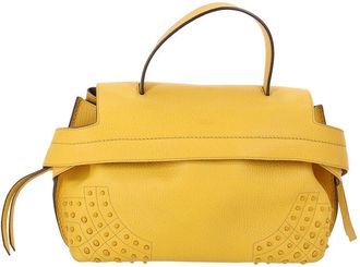 Tod's Yellow Leather Small Wave Bag (Authentic Pre-Loved)