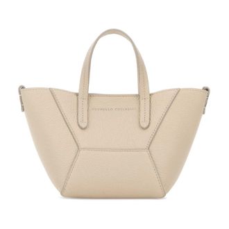 Brunello Cucinelli Brunello Cucinelli, Handbags, female, Beige, Size: ONE SIZE BC Duo Mini Bag