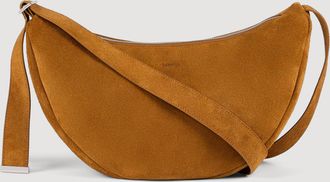 Sandro Small zipped split leather hobo