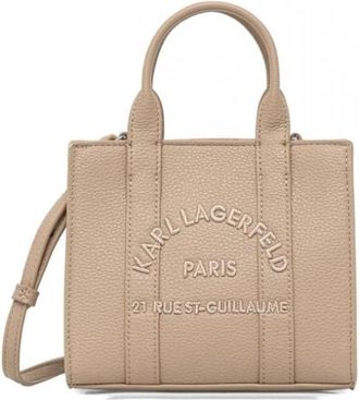 Karl Lagerfeld Dames, Tassen, Beige, Maat: ONE Size Leer