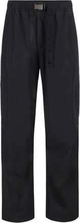 Iceberg Cargo Broek van Geverfde Parachutestof - Heren - Straight fit broeken - Zwart - L - Katoen - Broeken